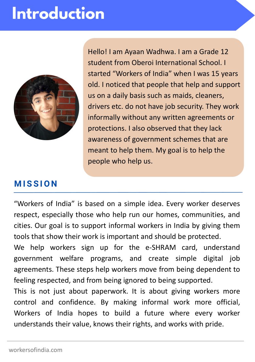 Workers of India booklet — page 2